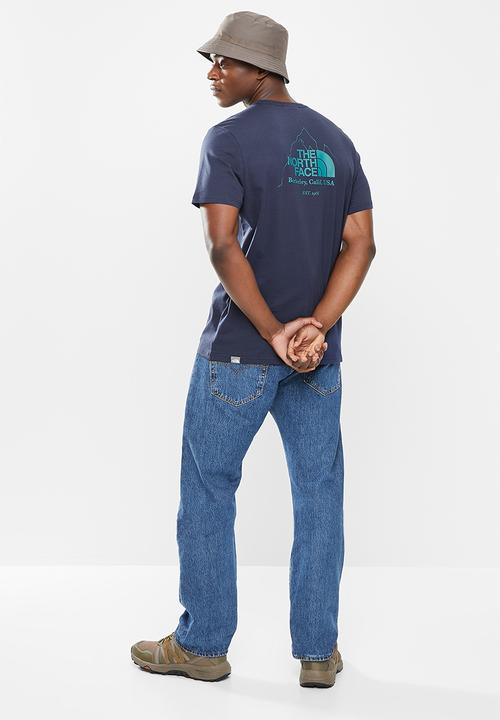 The North Face - Mens biner graphic 4 tee - aviator navy