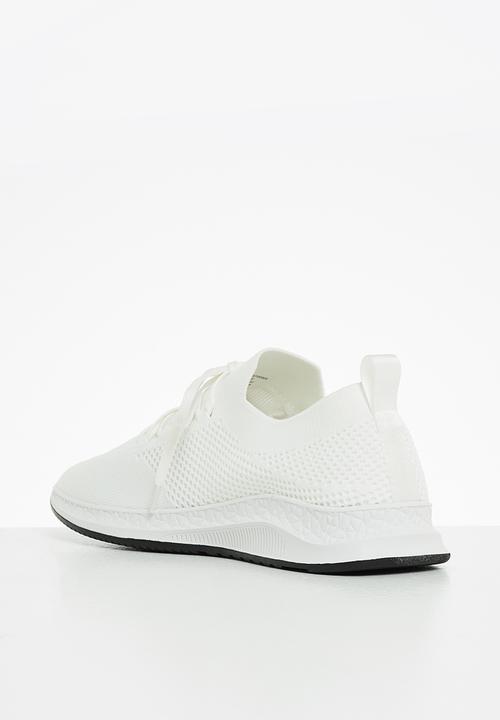 POLO - Hector athleisure knit sneaker - white
