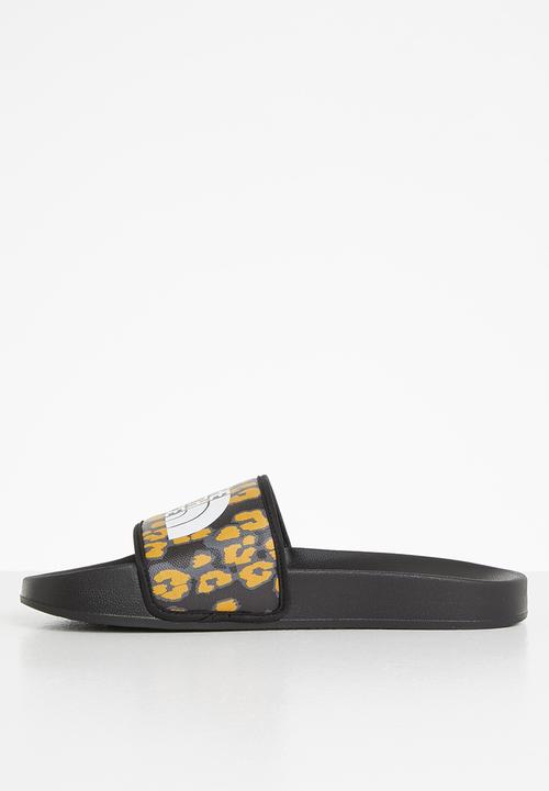 The North Face - W base camp slide iii - arrowwood yellow/leopard print/tnf black