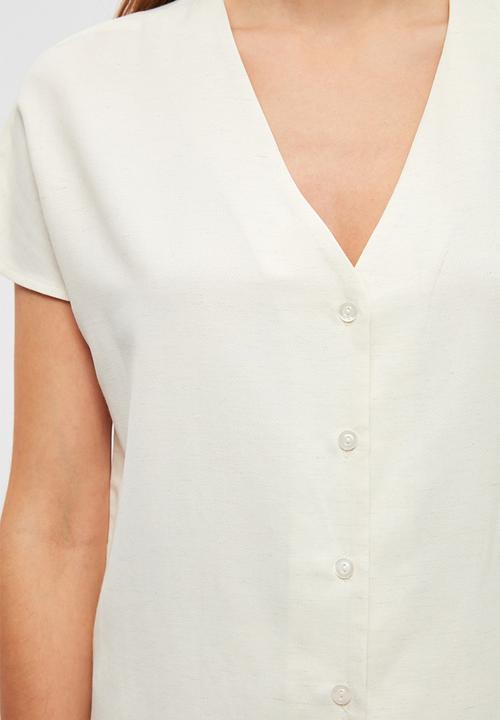 Trendyol - Woven pyjamas set - white