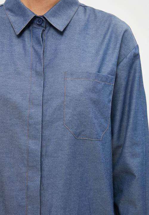Trendyol - Collar tunic shirt - indigo