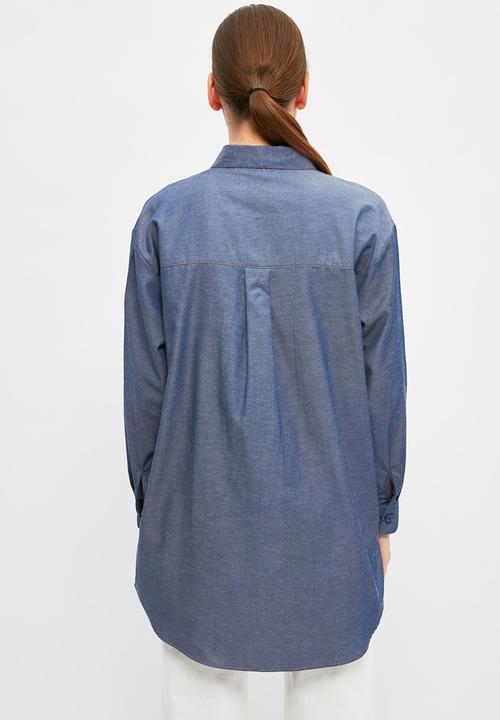Trendyol - Collar tunic shirt - indigo