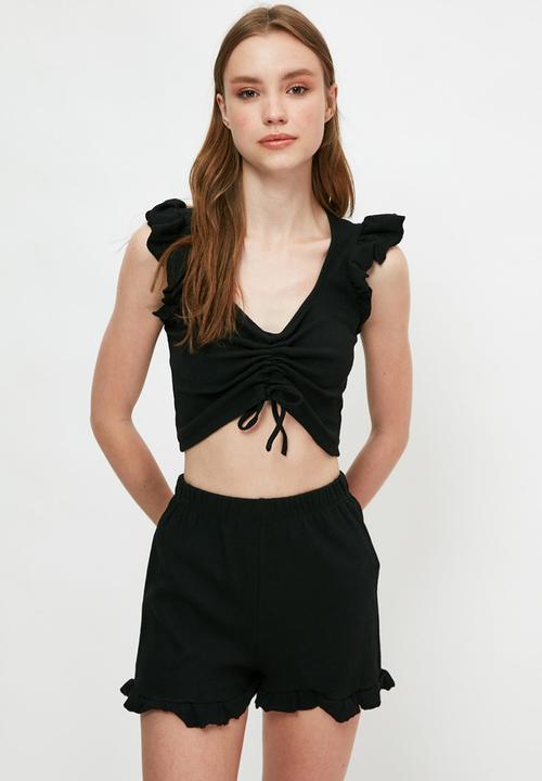 Trendyol - Knitted pyjamas set - black