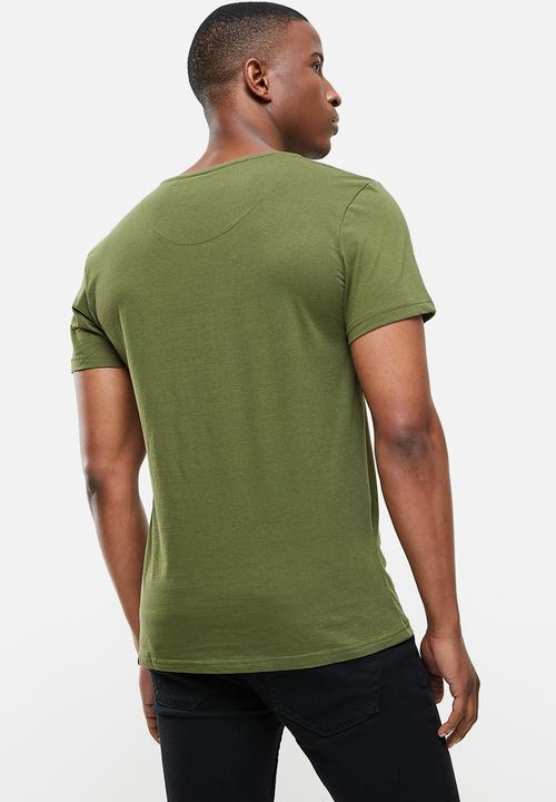 S.P.C.C - Moore regular fit straight hem tee - khaki
