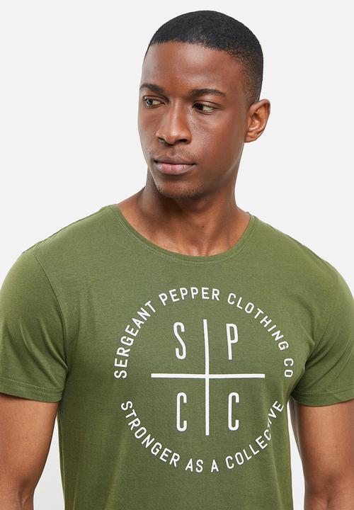 S.P.C.C - Moore regular fit straight hem tee - khaki