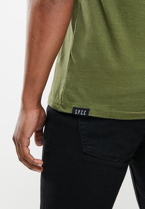 S.P.C.C - Moore regular fit straight hem tee - khaki