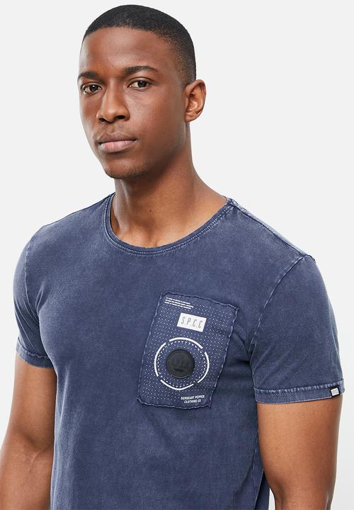 S.P.C.C - Lucas regular fit straight hem tee - navy