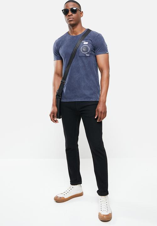S.P.C.C - Lucas regular fit straight hem tee - navy