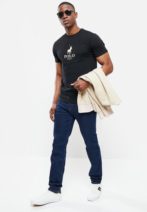POLO - Steve short sleeve tee - black