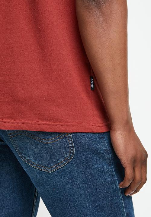 Hi-Tec - Explore more tee - burgundy