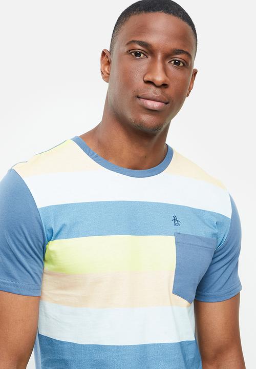 Original Penguin - Stripe front tee - multi 