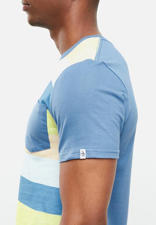 Original Penguin - Stripe front tee - multi 