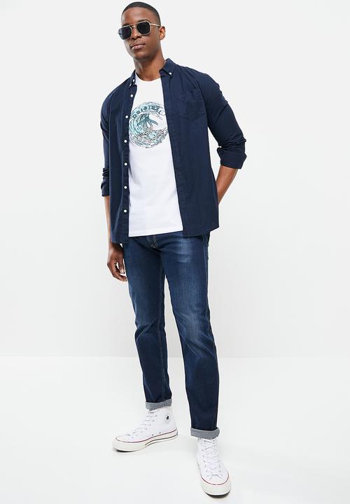Original Penguin - Penguin wave tee - white