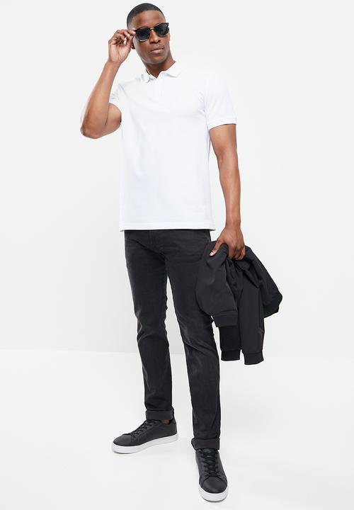 Original Penguin - Raised rib polo - white