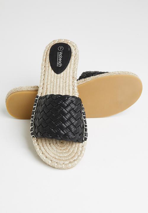 Viabeach - Marine1 espadrille slide - black