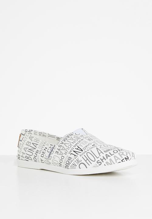 Viabeach - Tams4 slip on - black & white 