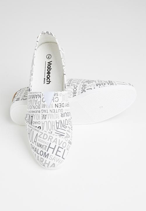 Viabeach - Tams4 slip on - black & white 