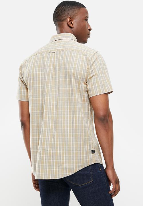 JEEP - Yd check shirt - stone 