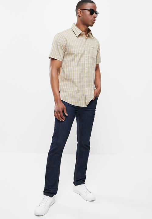 JEEP - Yd check shirt - stone 