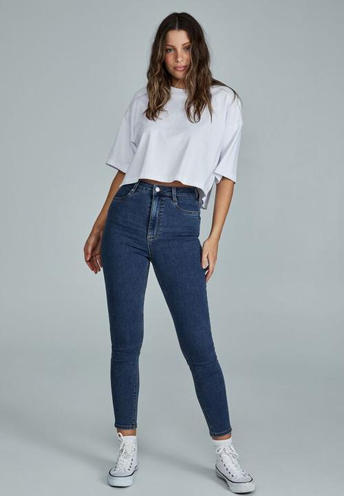 Cotton On - Ultra high super stretch jean - trinity blue pockets