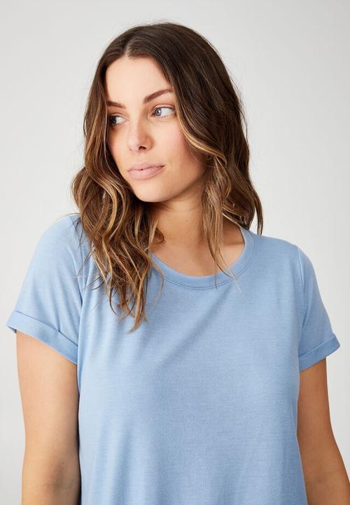 Cotton On - Tina T-shirt dress 2 - cornflower blue