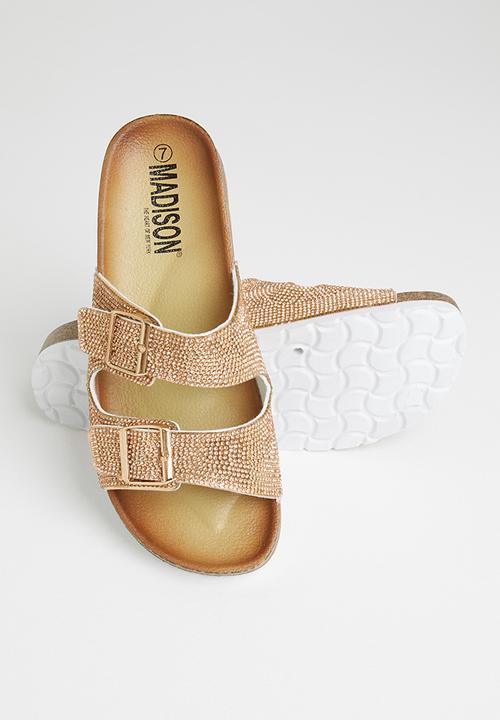 Madison® - Bling double strap slide - rose gold