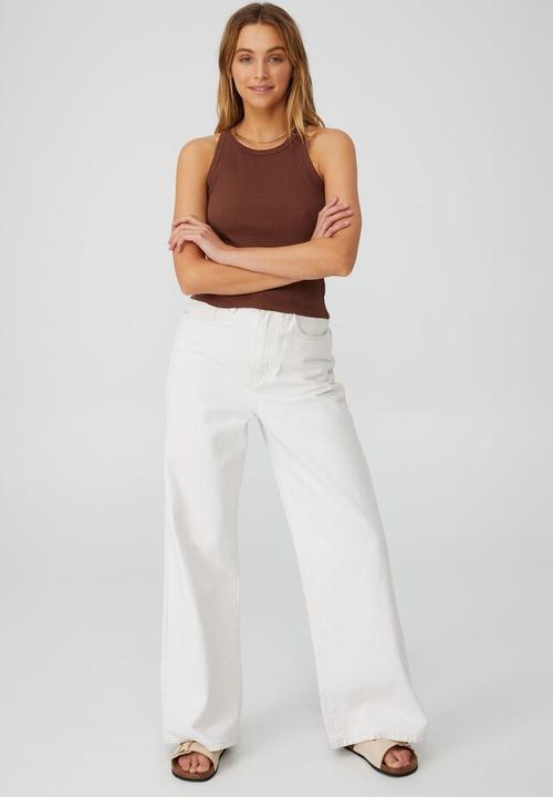 Cotton On - The turn back tank - acorn