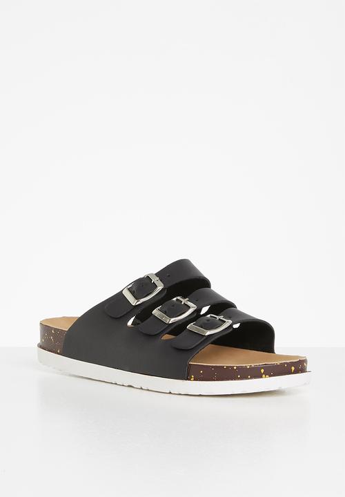 Madison® - Blaire buckle strap slide - black