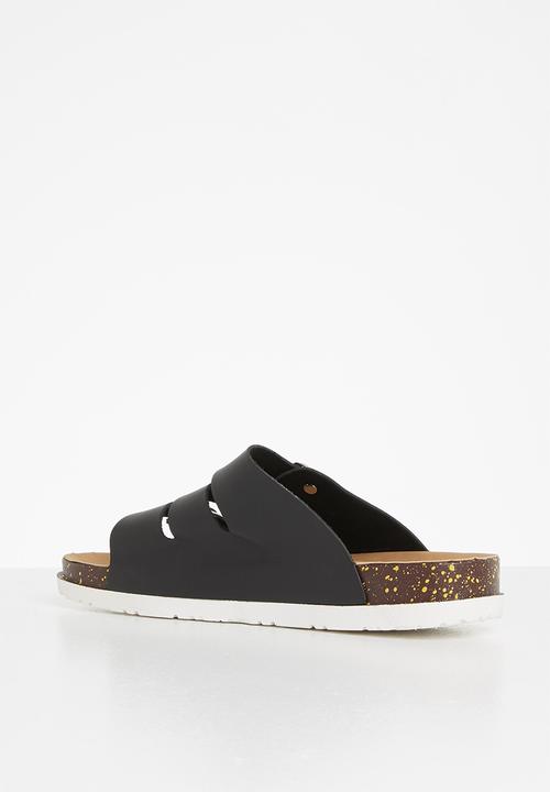 Madison® - Blaire buckle strap slide - black