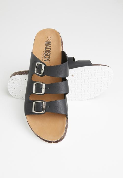 Madison® - Blaire buckle strap slide - black