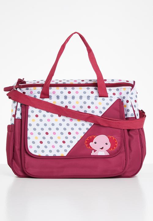 Pop Candy - Baby diaper bag set - red