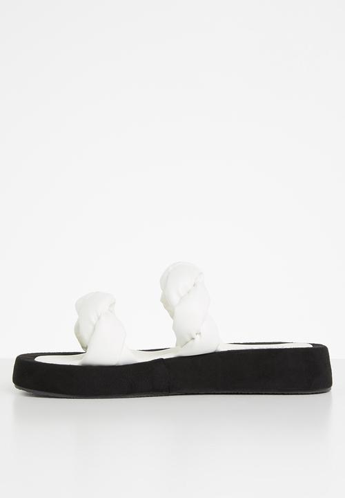 Public Desire - Amora twisted chunky sandal - white