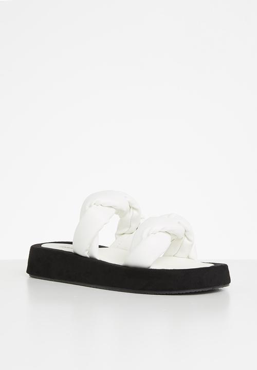 Public Desire - Amora twisted chunky sandal - white