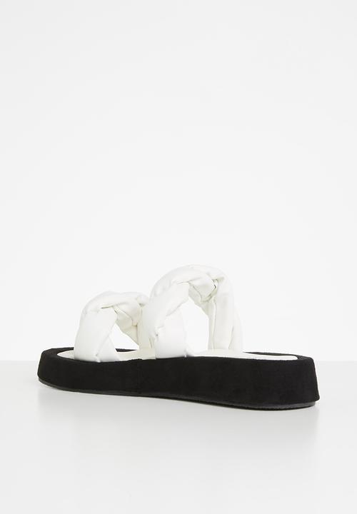 Public Desire - Amora twisted chunky sandal - white