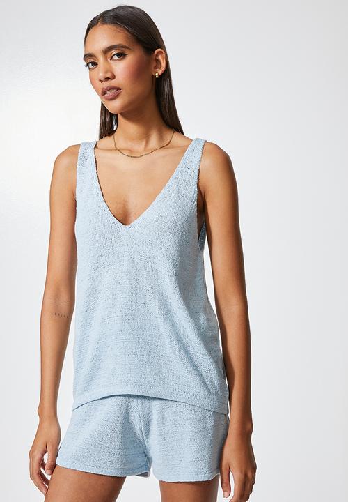 Superbalist - Summer knit vest - ice blue