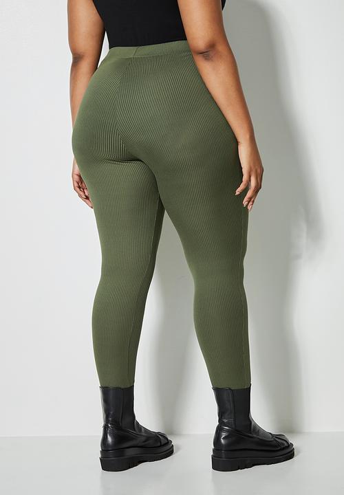 Superbalist - Rib high waist legging - mocha