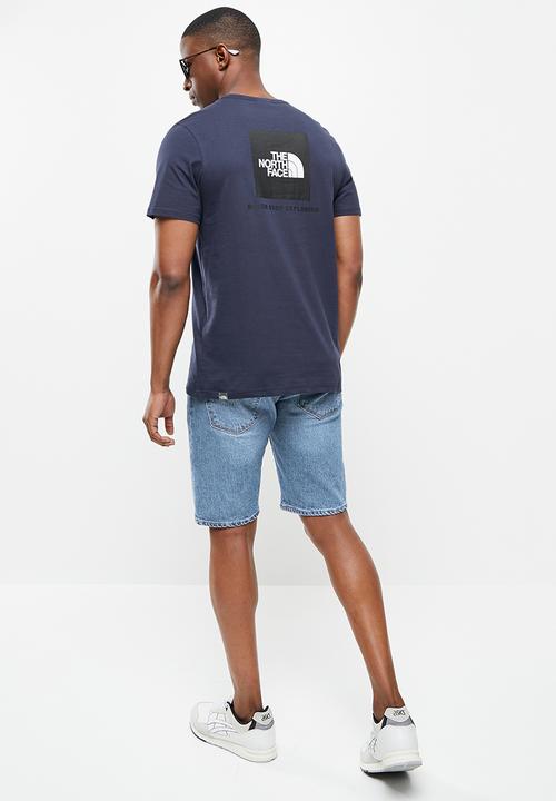 The North Face - Short sleeve red box tee - navy