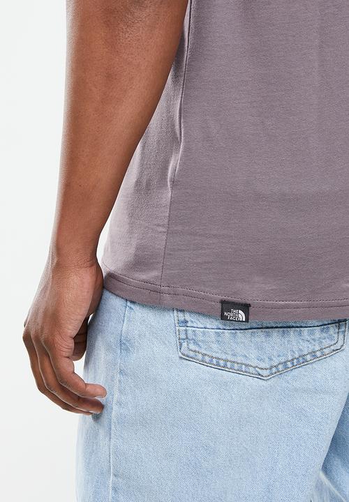 The North Face - Mens s/s raglan redbox tee - graphite purple