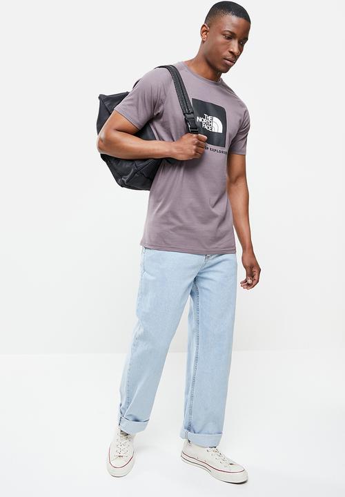 The North Face - Mens s/s raglan redbox tee - graphite purple