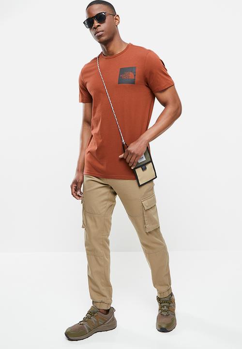 The North Face - Mens s/s fine tee - brick house red