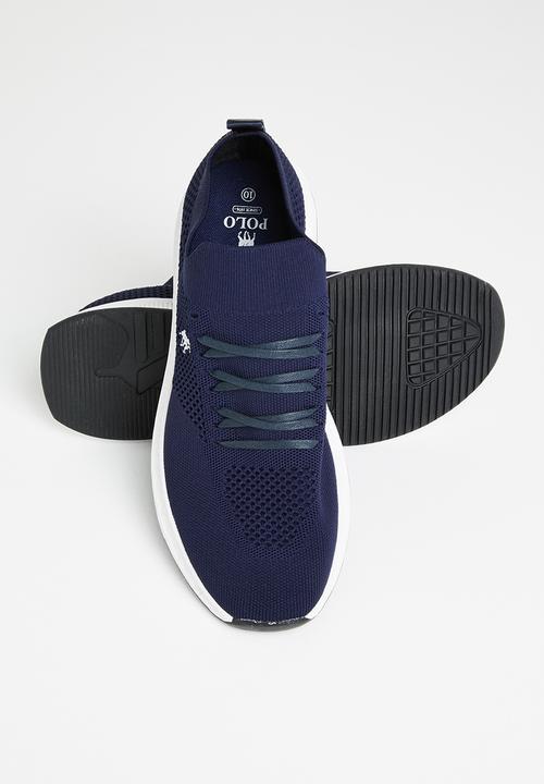 POLO - Hector athleisure knit sneaker - navy