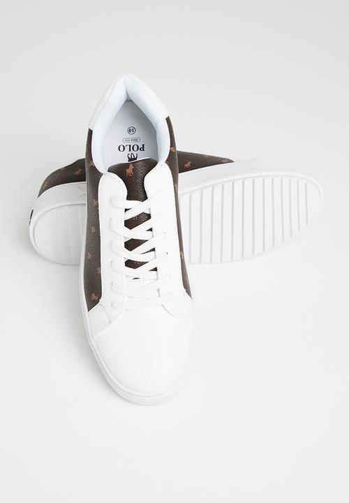 POLO - Immanuel monogram leather sneaker - brown