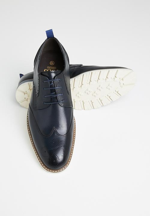 POLO - Chase leather oxford lace-up - navy