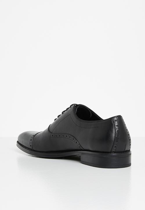 POLO - Andrew leather oxford lace-up - black