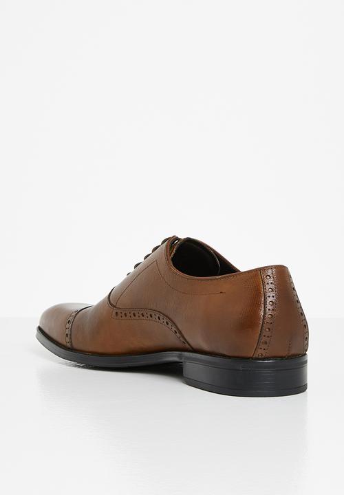 POLO - Andrew leather oxford lace-up - tan