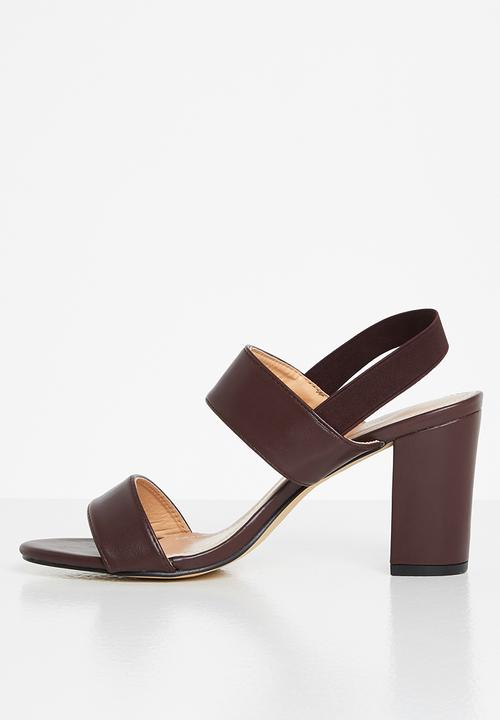 edit - Lora open block heel - merlot