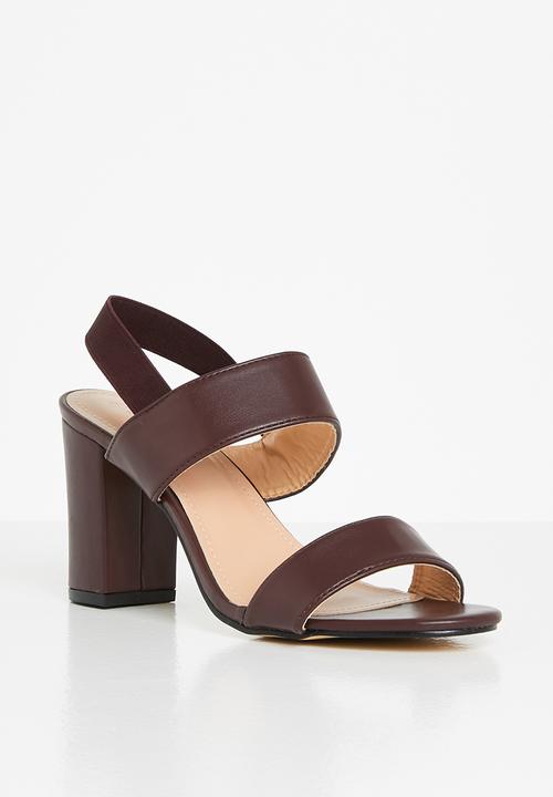 edit - Lora open block heel - merlot