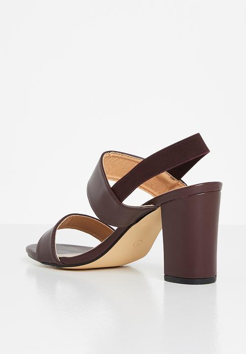 edit - Lora open block heel - merlot