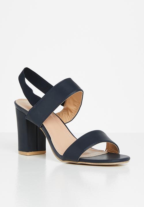 edit - Lora open block heel - navy