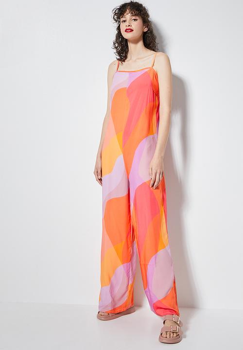 Superbalist - Straight neck jumpsuit - bold abstract print